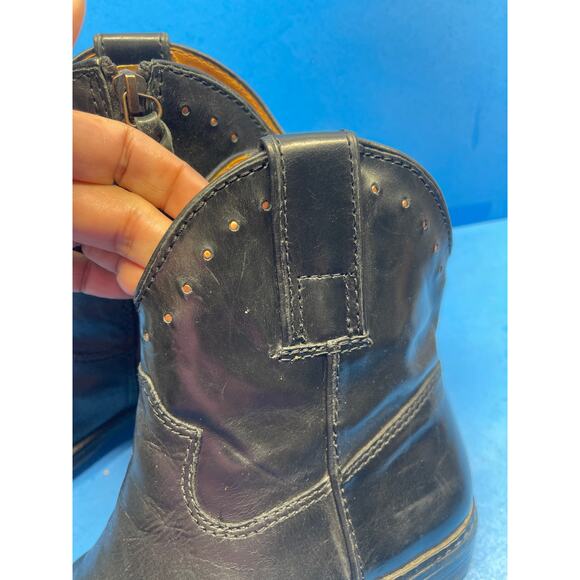 Nine West Vintage America Collection Black Leather Cowgirl Boots size 6 M - Picture 4 of 11